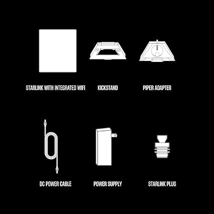 Kit de Internet Satelital Starlink Mini (Gen 4) - Portátil con Router Wi-Fi Integrado