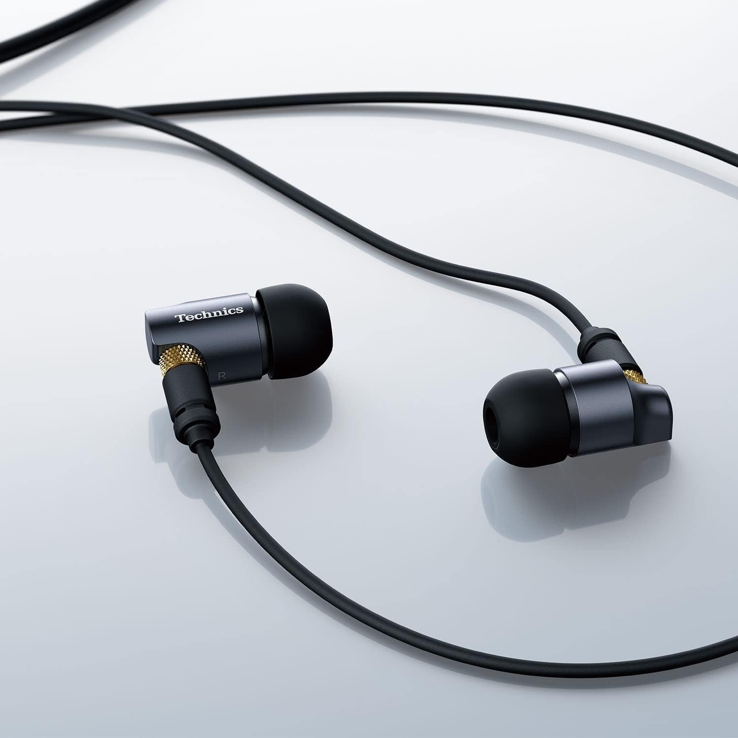 Premium In- Ear Monitors IEM, High-Fidelity Wired In-Ear Earbuds Earphones with Innovative 10Mm Driver for Ultra-Low Distortion - EAH-TZ700, Black/Gold