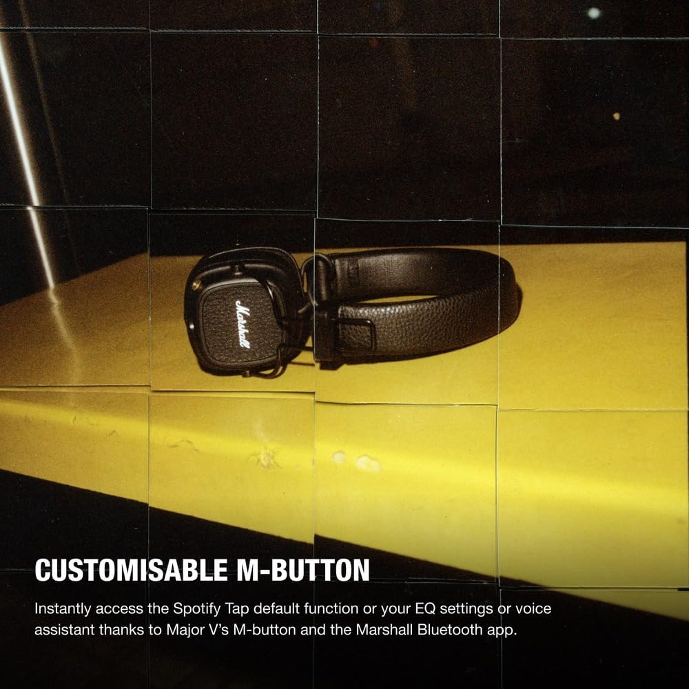 Marshall Major V | Auriculares On-Ear | 100+ Horas y Carga Inalámbrica