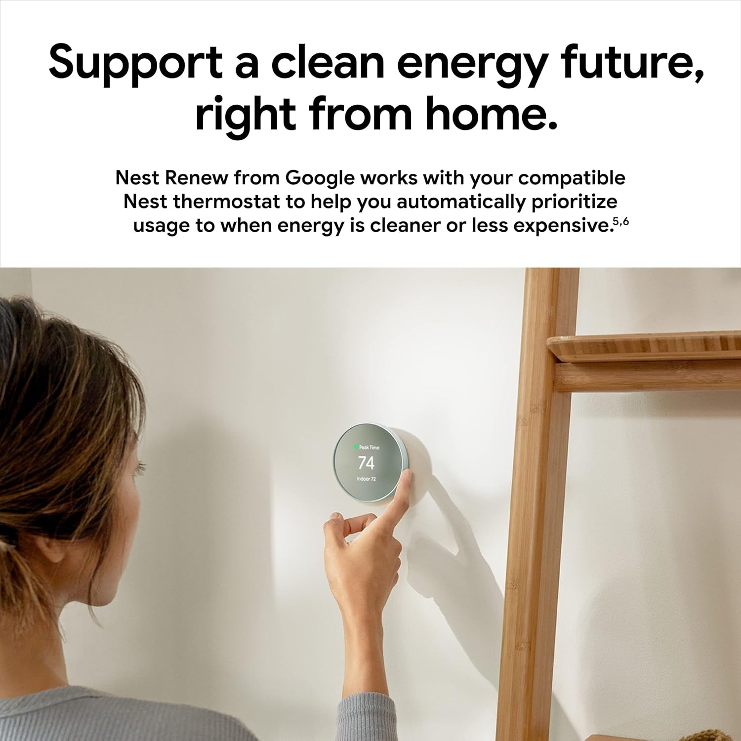 Nest Thermostat - Smart Thermostat for Home - Programmable Wifi Thermostat - Fog