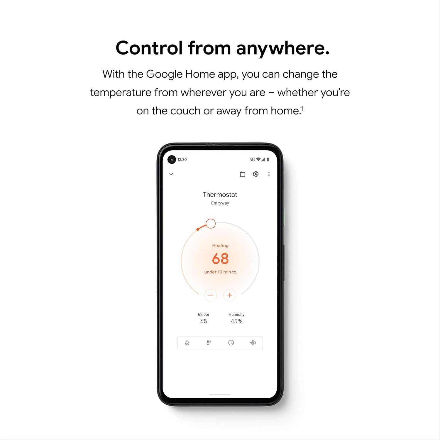 Nest Thermostat - Smart Thermostat for Home - Programmable Wifi Thermostat - Fog