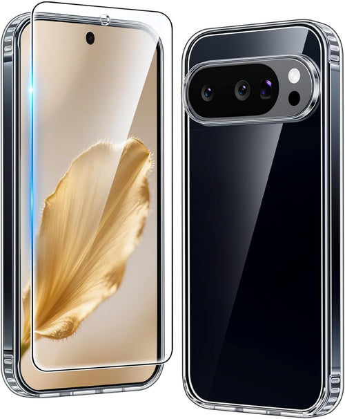 Funda para Google Pixel 10: Funda para Pixel 10 Pro, Google 9/9 Pro, transparente, delgada y resistente, anticaídas, antigolpes y antiarañazos, transparente.