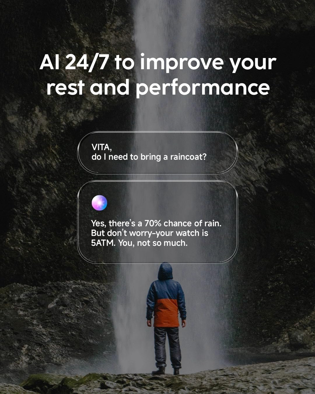 Cubitt VIVA Pro 2 Smartwatch, 1.85” AMOLED HD, Built-In GPS, Offline Maps, Barometer, Compass, VITA AI, AI Coach, Readiness & Sleep Scores, 100+ Sports Modes, 5ATM, 10-Day Battery