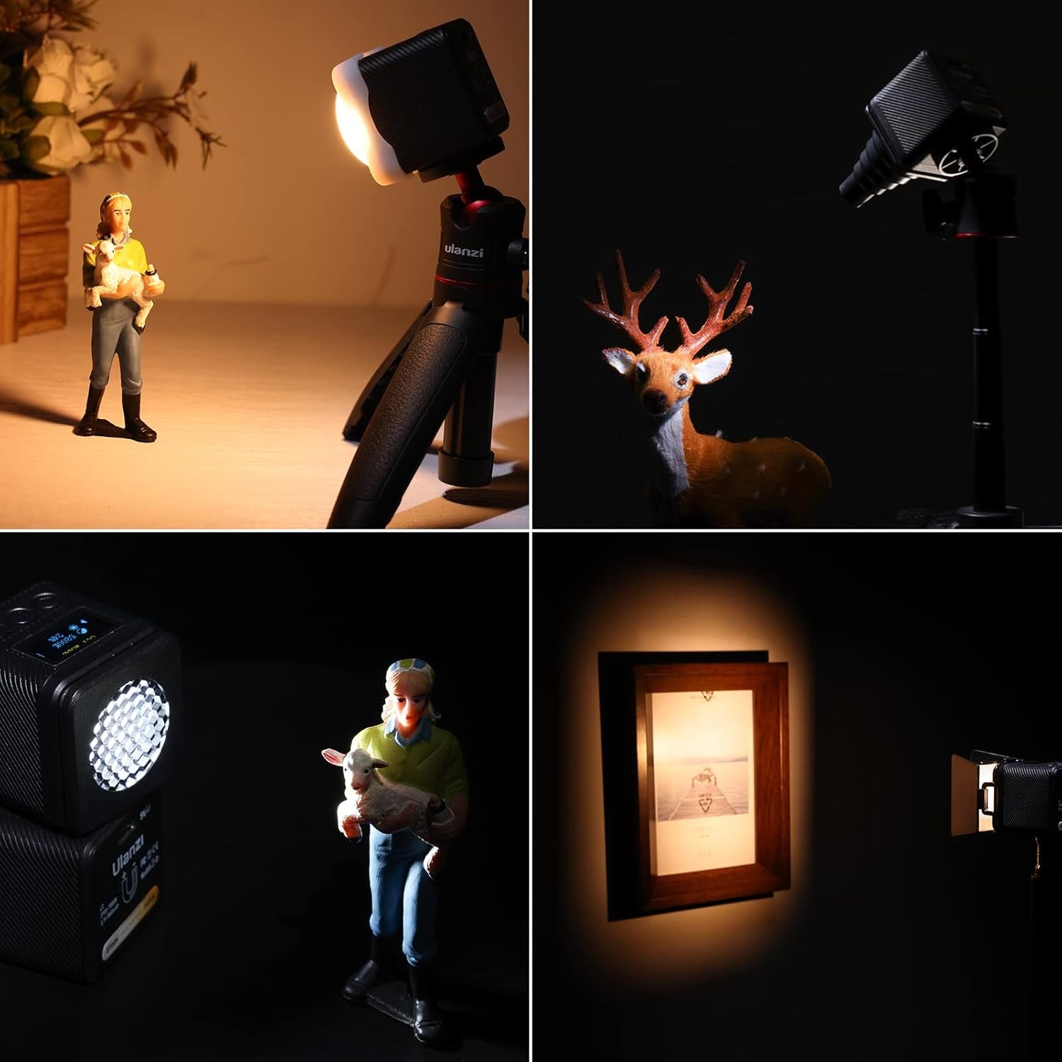 L2 Bi-Color COB Video Light Mini Cube Lights, LED Camera Lights Portable Photography Video Lighting, 2700-7000K Bi-Color Dimmable, CRI95+, 800Mah Rechargeable & Magnetic Designs