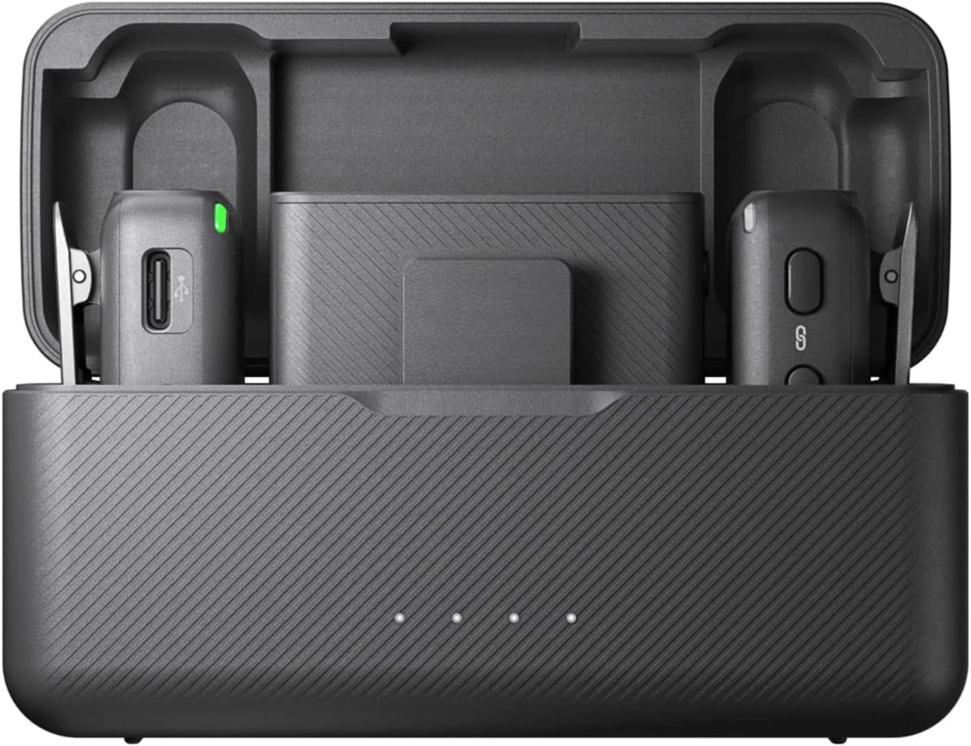 Mic Wireless Microphone System and Audio Recorder Bundle with Deco Gear 7" Hard Case + Clip-On Mini Lapel Microphone X2 & 1YR CPS Enhanced Protection Pack