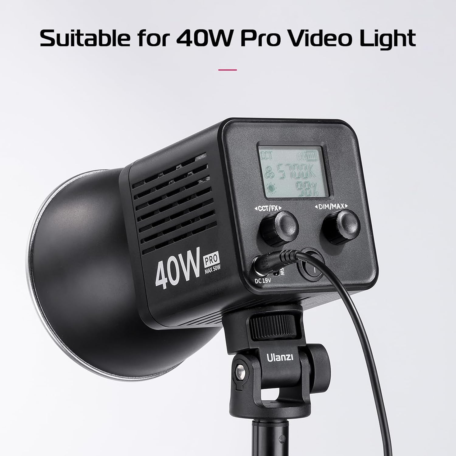 HT005 DC Aapter 19V/3.42A 64.98W Output for  L023 40W Pro Portable Continuous Output Lighting.