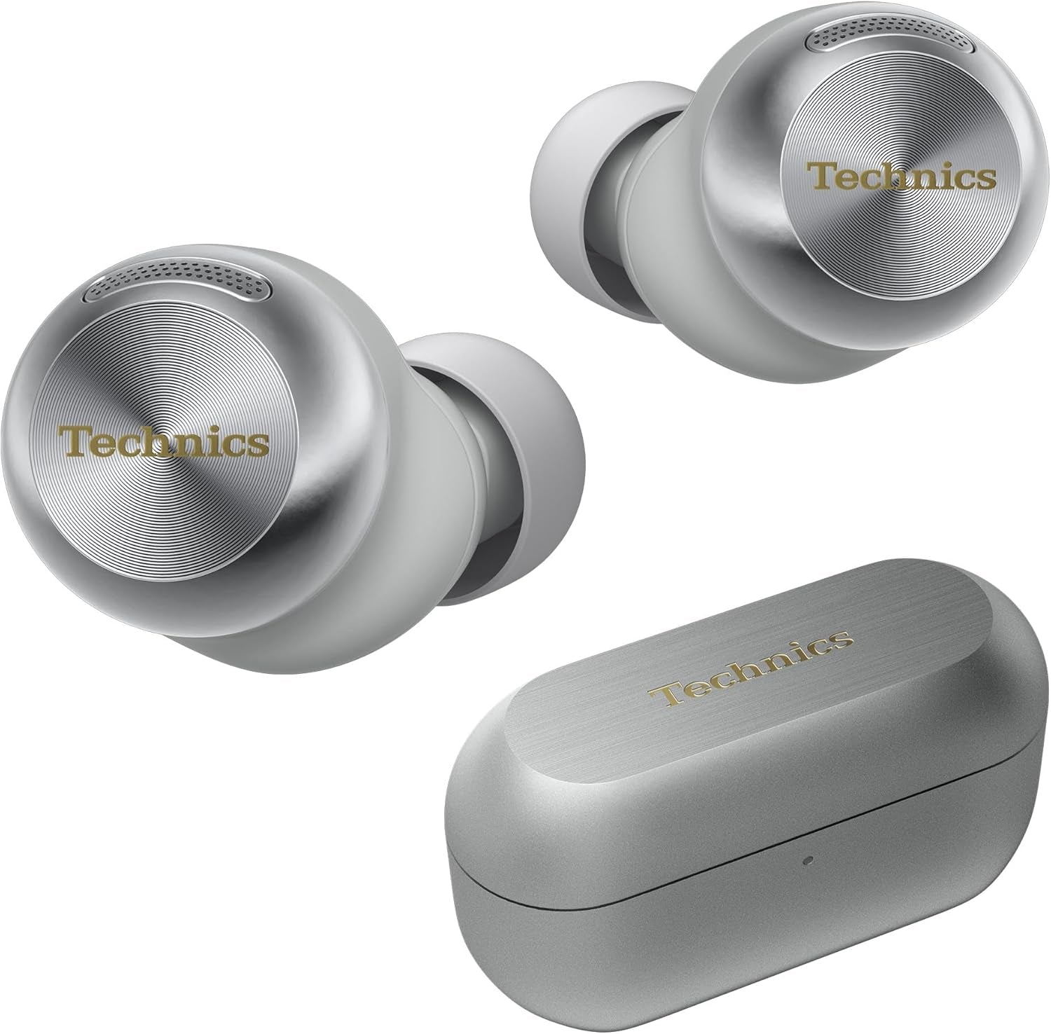 Reference Class Hi-Fi Wireless Earbuds, Dolby Atmos with Head Tracking, Adaptive Noise Cancelling, 3 Device Multipoint, 10-Hr Battery, Wireless Charging, Improved Fit - EAH-AZ100-S (Silver)