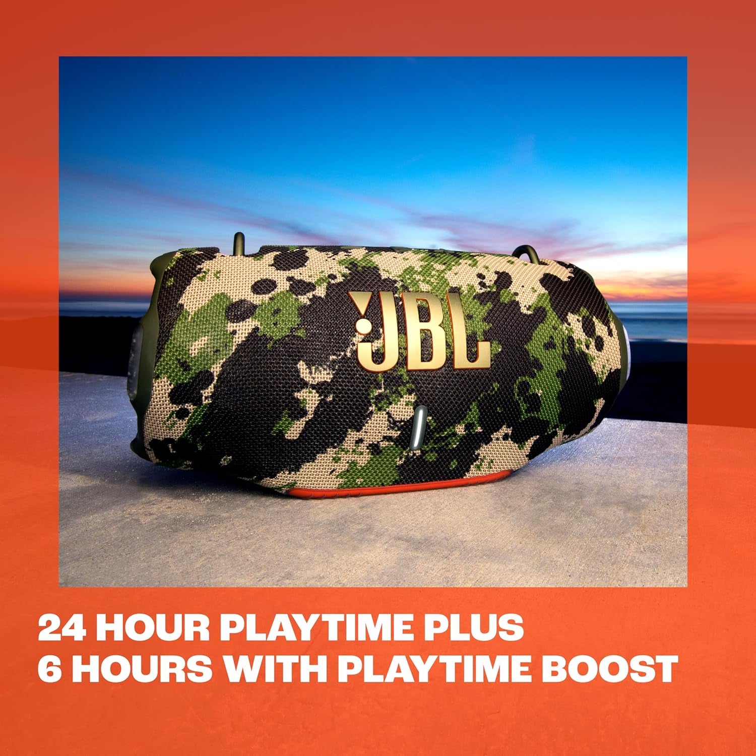 Xtreme 4 - Portable Bluetooth Speaker, Powerful Sound and Deep Bass, IP67 Waterproof, 24 Hours of Playtime, Powerbank, Auracast for Multi-Speaker Pairing (Black)