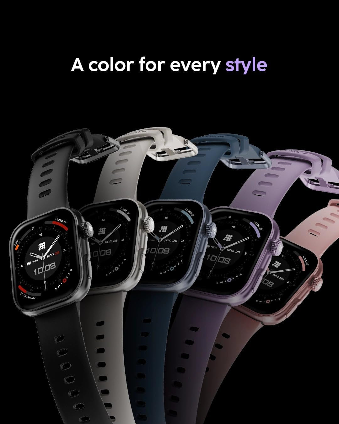 Cubitt Viva 2 Smartwatch, 1.85” AMOLED, Phone-Connected GPS, VITA AI Assistant, AI Coach, Health Monitoring, Sleep Score, 100+ Sports Modes, 3ATM Water Resistant, 8-Day Battery