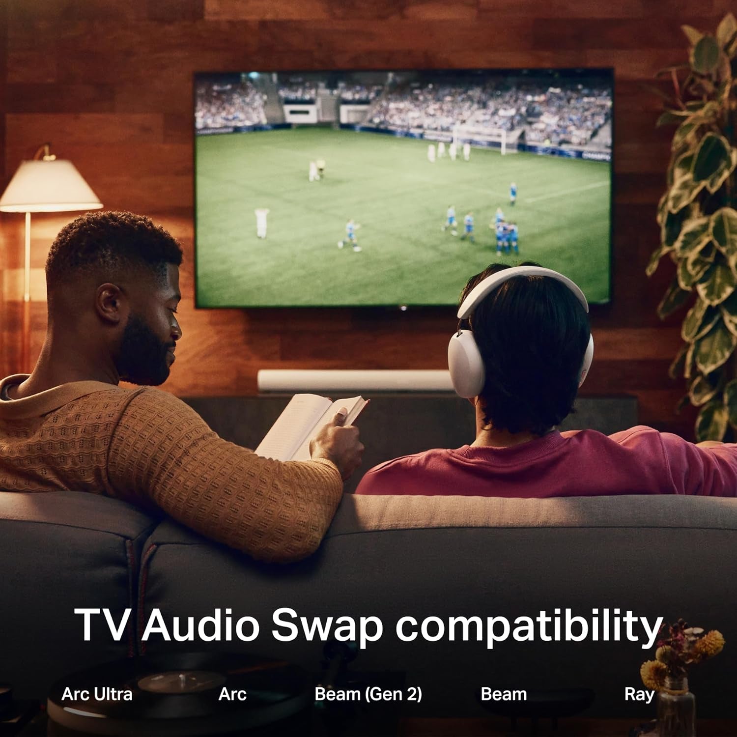 Ace | Noise Cancelling Wireless Over-Ear Headphones with Bluetooth, 30-Hour Battery Life, Spatial Audio, Dolby Atmos, Dynamic Head Tracking - Black