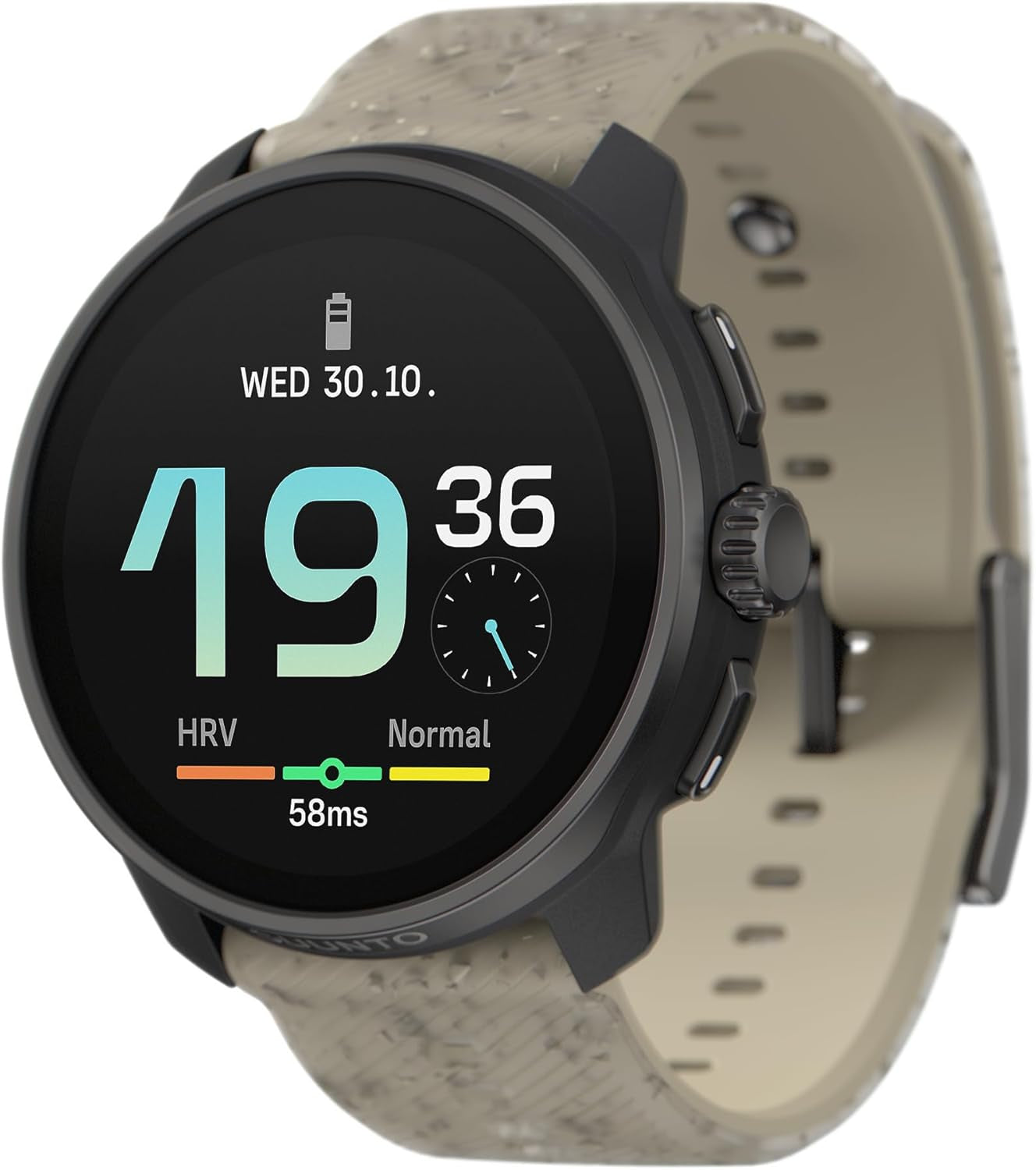 Race S GPS Sports Watch, 1.32" AMOLED Touchscreen W/Crown, 13 Days Battery Life, Training & Sleep Health Tracking, Dual-Gnss, 32GB Global Offline Maps, Lightweight for Running, All Black