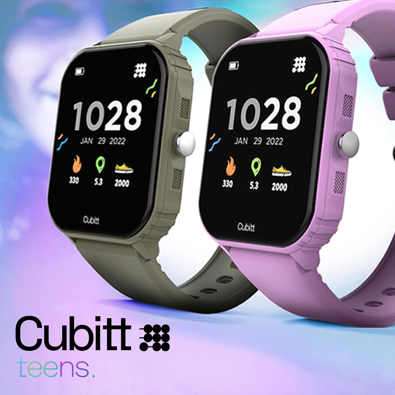 Teens Smart Watch Fitness Tracker for Teens, with Heart Rate, Blood Pressure, Blood Oxygen, Sleep Monitor, 20+ Games, Alarms, Activity Tracker 1.69'' HR Touch Screen, IP68 Waterproof