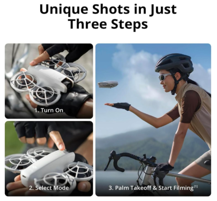 DJI Neo - Minidron con cámara 4K UHD para adultos