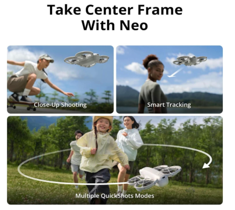 DJI Neo - Minidron con cámara 4K UHD para adultos