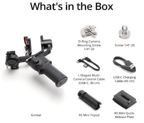 DJI RS 3 Mini - Estabilizador de cardán de 3 ejes