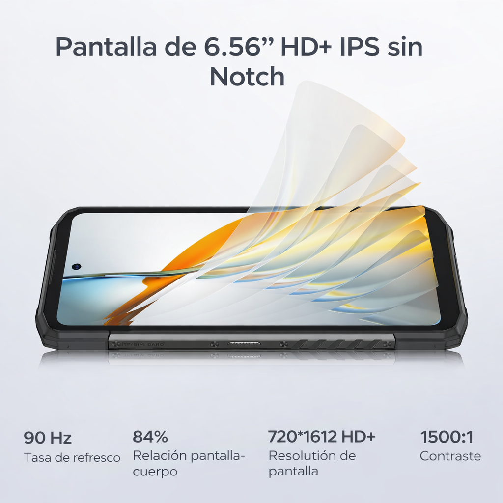 DOOGEE Fire 6 Version Global - Celular Indestructible con Cámara Térmica | 10400mAh y 16GB RAM