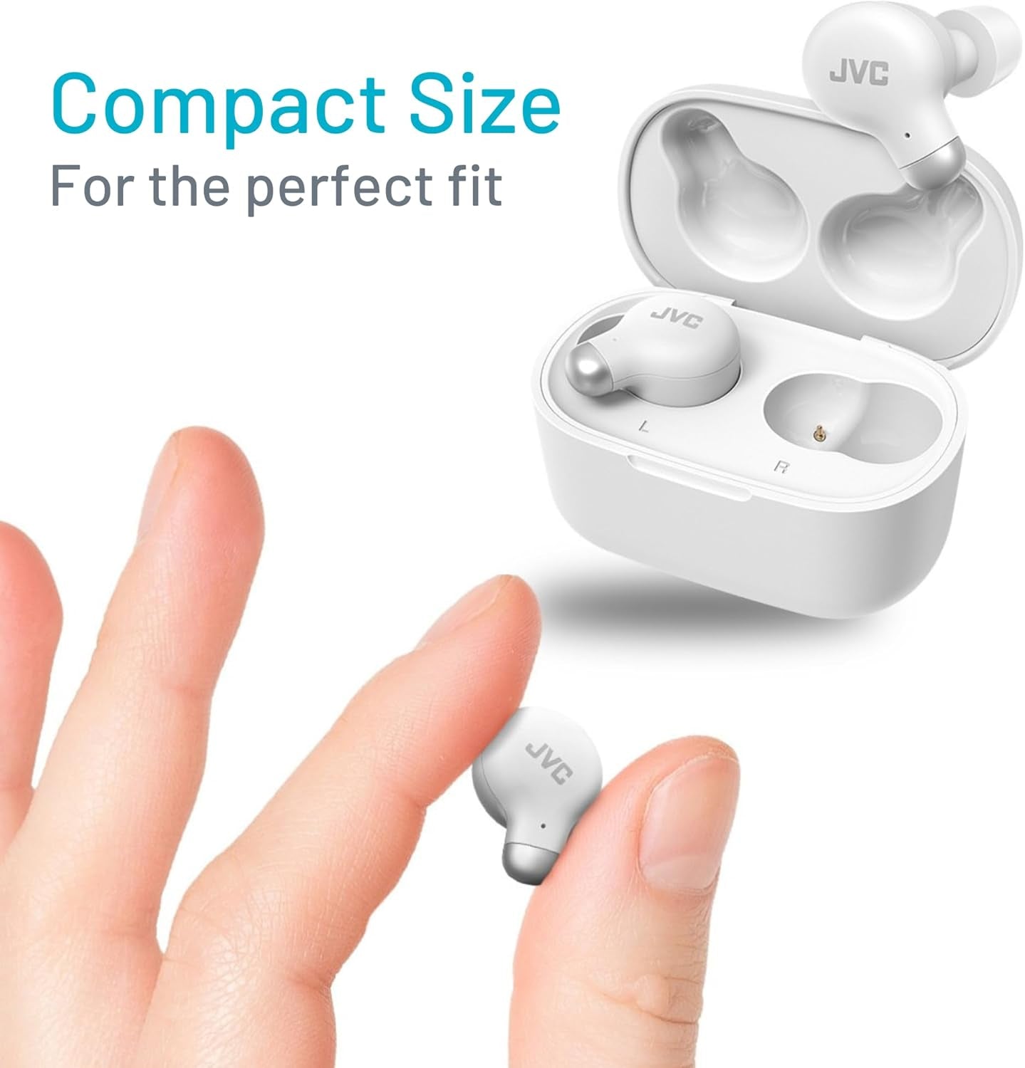 Active Noise Cancelling True Wireless Earbuds - Bluetooth 5.3 with ANC - Comfortable Fit with S/M/L Silicon & Memory Foam Earpieces - IPX4 Water Resistant - 28 Hrs Playback - Compact Charging Case