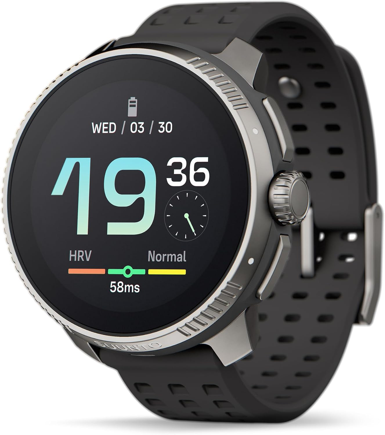 Race S GPS Sports Watch, 1.32" AMOLED Touchscreen W/Crown, 13 Days Battery Life, Training & Sleep Health Tracking, Dual-Gnss, 32GB Global Offline Maps, Lightweight for Running, All Black