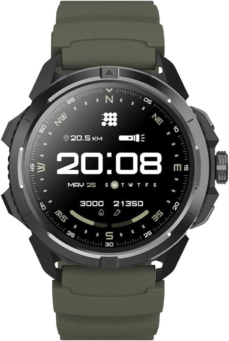 Terra Rugged Smartwatch with Dual-Band GPS, 1.48” AMOLED Display, Offline Maps, VITA AI, AI Coach, Readiness Score, 5ATM, 14-Day Battery – Desert Sand