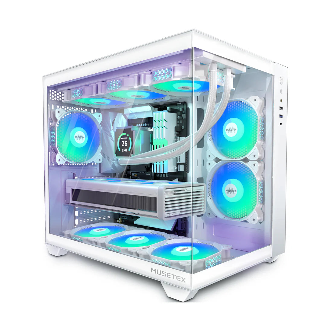 Y6-N6-W MUSETEX ATX Gabinete de PC
