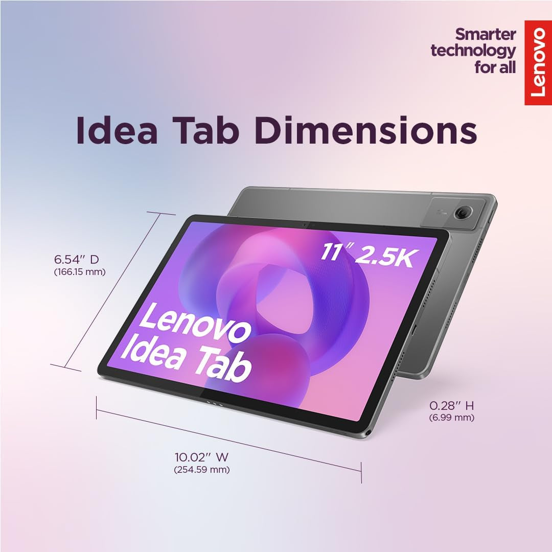 Idea Tab - College Tablet - 11″ 2.5K IPS Touchscreen Display - 90Hz - Mediatek Dimensity 6300-8 GB Memory - 256 GB Storage - Integrated Arm Mali-G57 MC2 Tab Pen and Folio Case