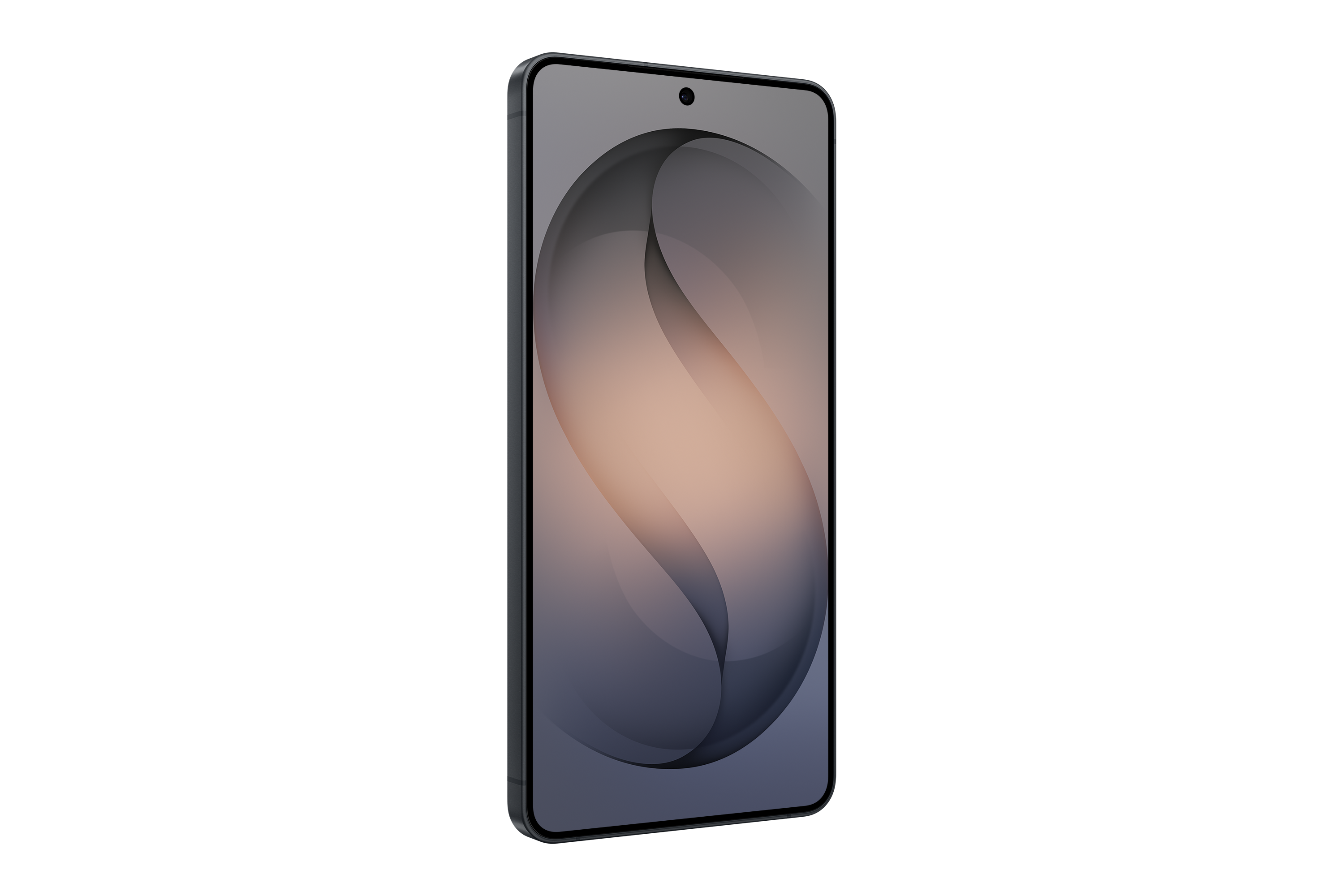 Samsung Galaxy S26 Plus negro: pantalla frontal en ángulo y perfil lateral.
