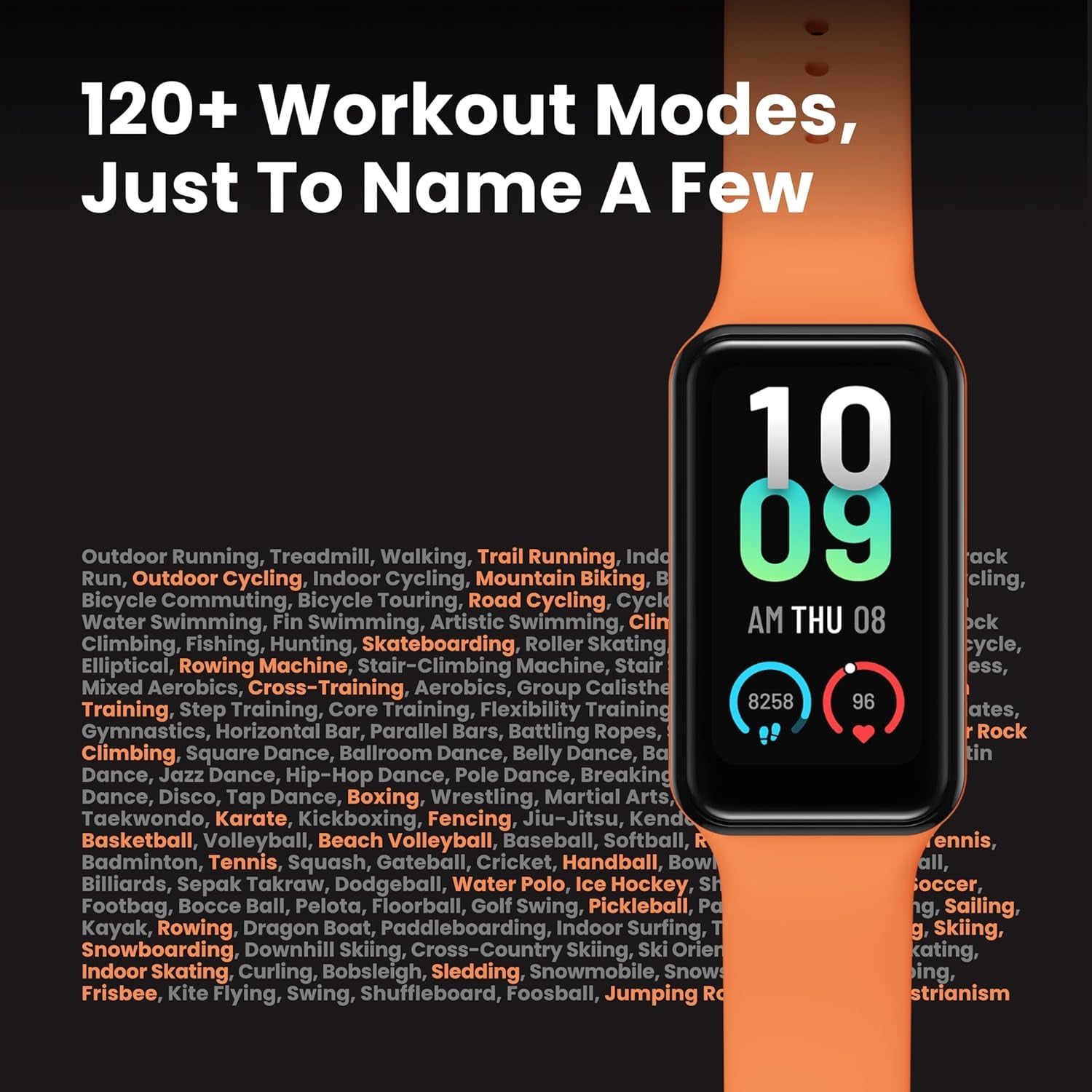 Band 7 Fitness and Activity Trackers and Smartwatches, Heart Rate, Spo2, Sleep Analysis, Amazon Alexa Built-In, 18-Day Battery, Black