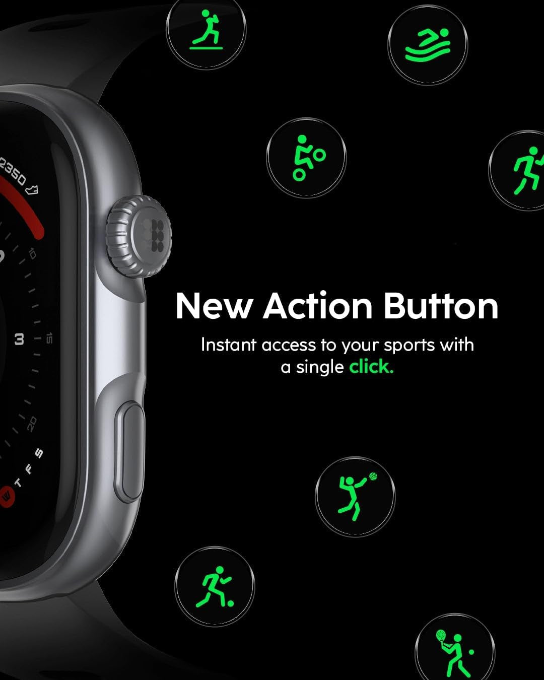 Cubitt Viva 2 Smartwatch, 1.85” AMOLED, Phone-Connected GPS, VITA AI Assistant, AI Coach, Health Monitoring, Sleep Score, 100+ Sports Modes, 3ATM Water Resistant, 8-Day Battery